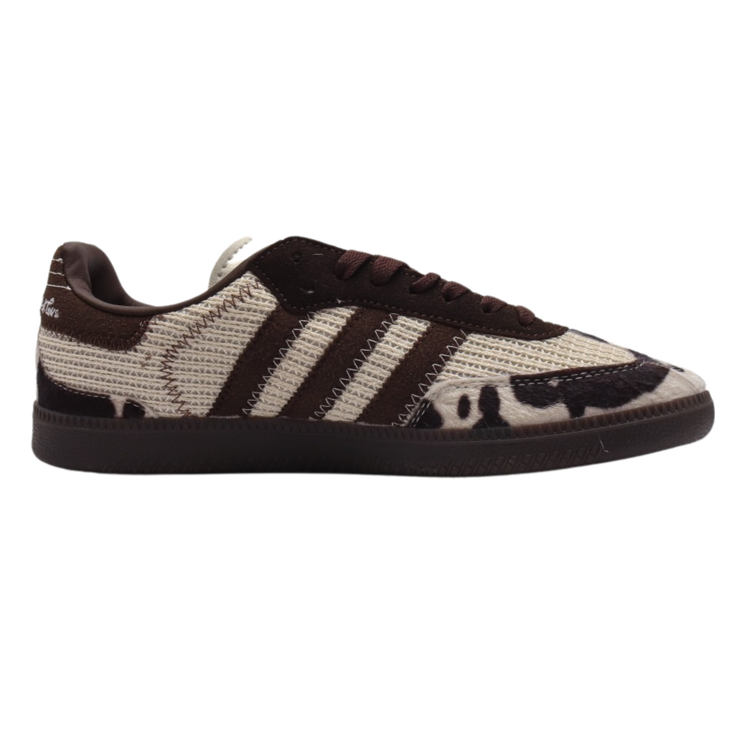 Cow Print Retro Leather Sneakers