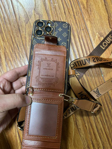 Luxury LV Series 2.0: Multi-Function iPhone Wallet Case