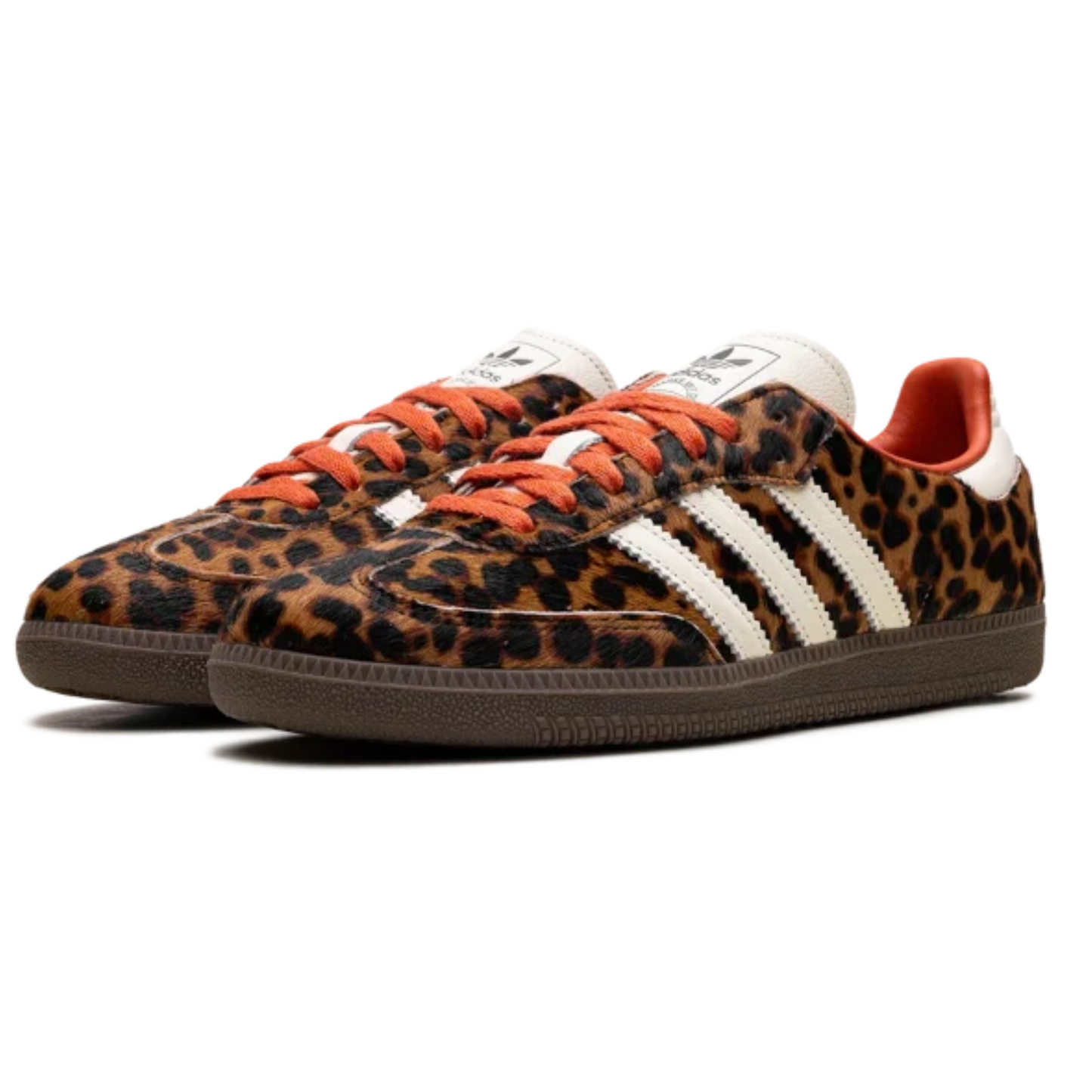 Red & Leopard Retro-Inspired Trainers