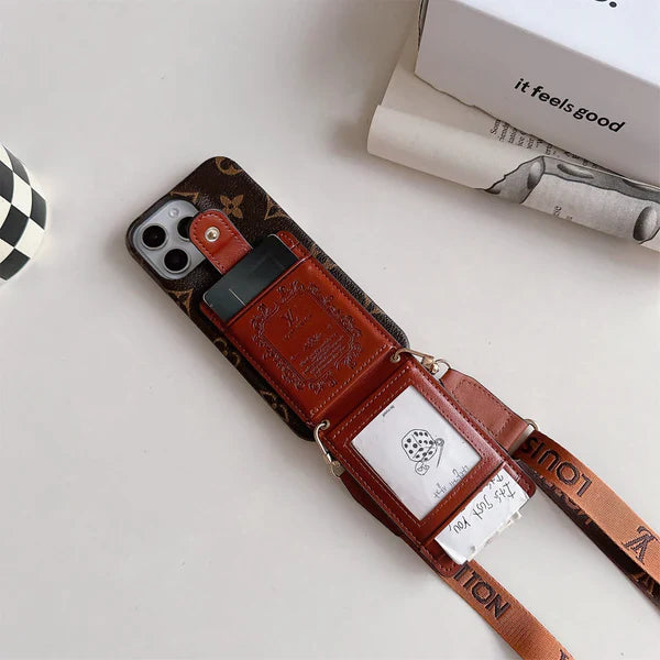 New Premium LV leather wallet iPhone case