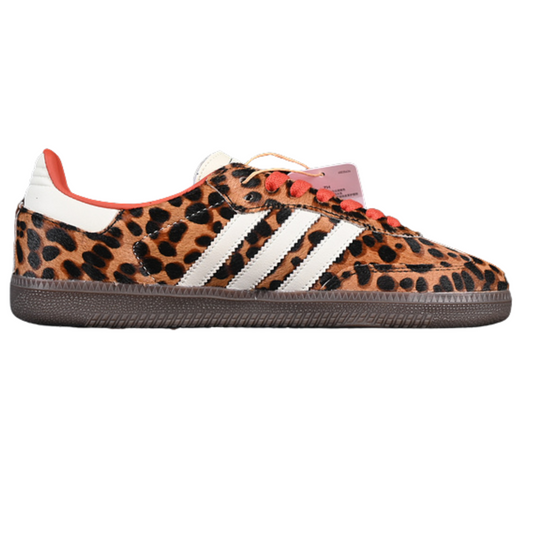 Red & Leopard Retro-Inspired Trainers
