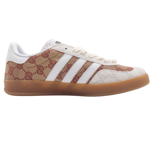 Luxury Collab Sneaker White Brown
