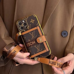 PREMIUM LV NEW VERSION 2.0: IPHONE LEATHER WALLET CASE
