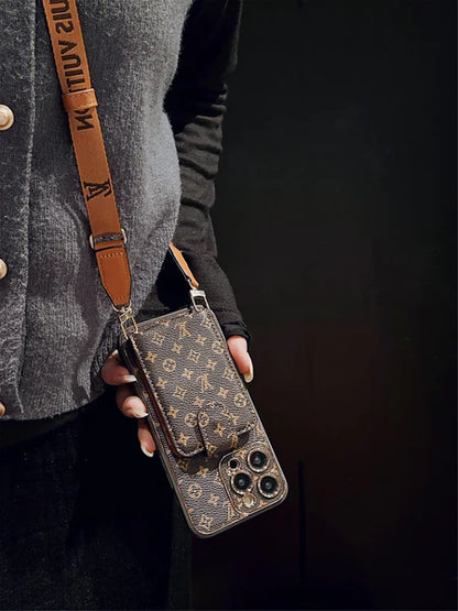 Luxury LV Series 2.0: Multi-Function iPhone Wallet Case
