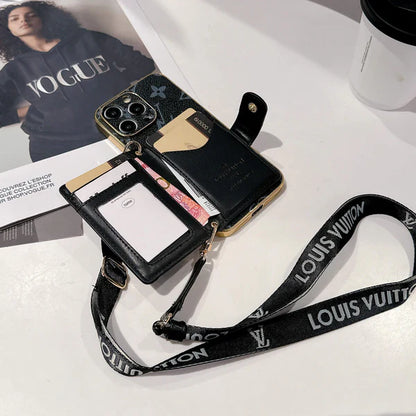 PREMIUM LV NEW VERSION 2.0: IPHONE LEATHER WALLET CASE