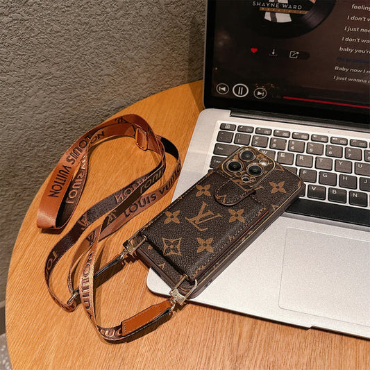 Premium LV Series 2.0 : Multi-Function iPhone Wallet Case